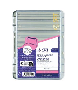 Sert Boîte SRT Reversible 2x6 Compartimenten Gris
