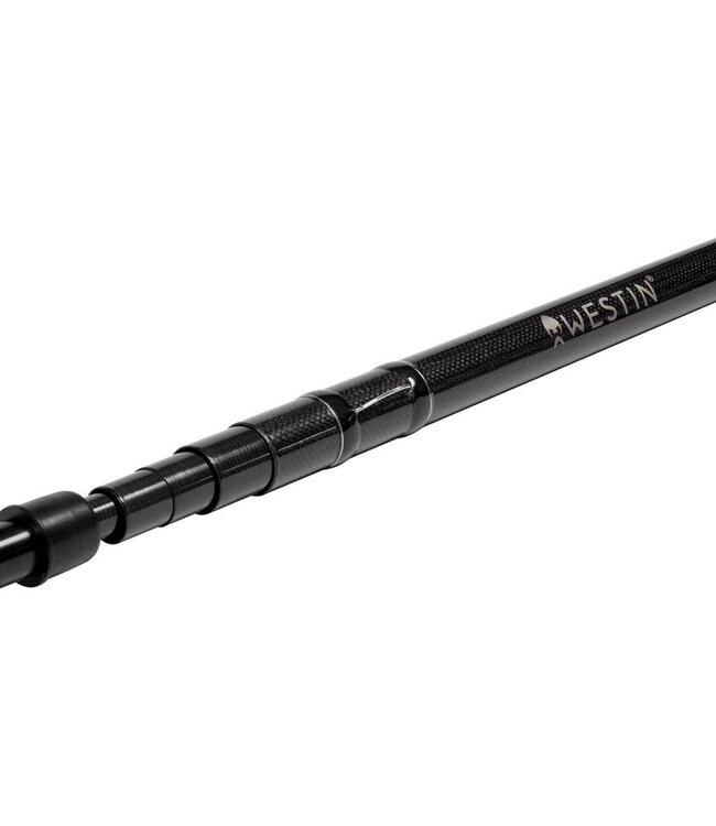 Westin W6 C&R Telescopic Landing Net – Opvouwbaar Schepnet met Telescopische Carbon Steel en Rubber Coated Mesh