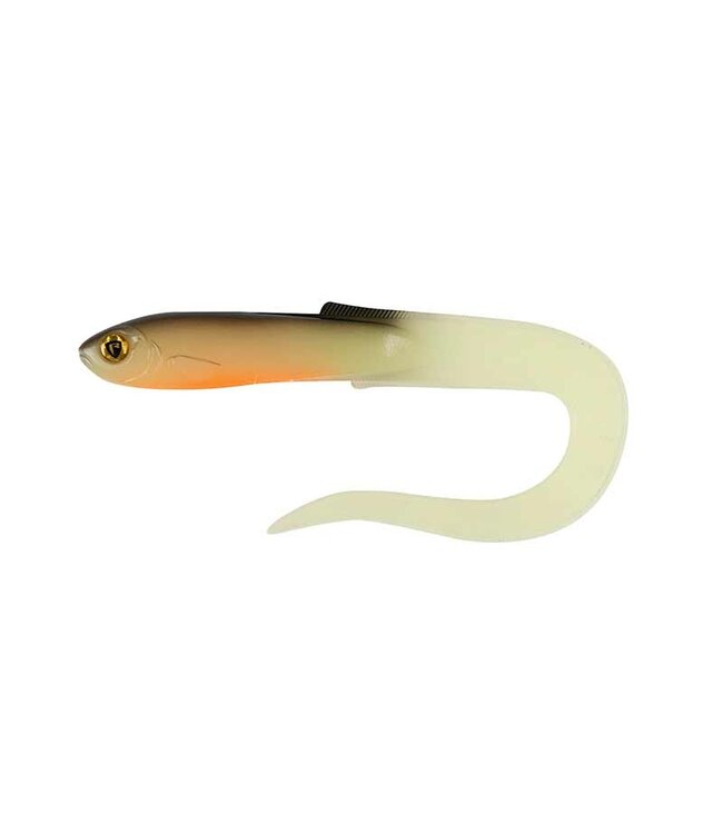 Fox Rage Slick Eel 21cm – Grand Leurre Souple Carnassier avec Action Curly Tail et Coloris UV