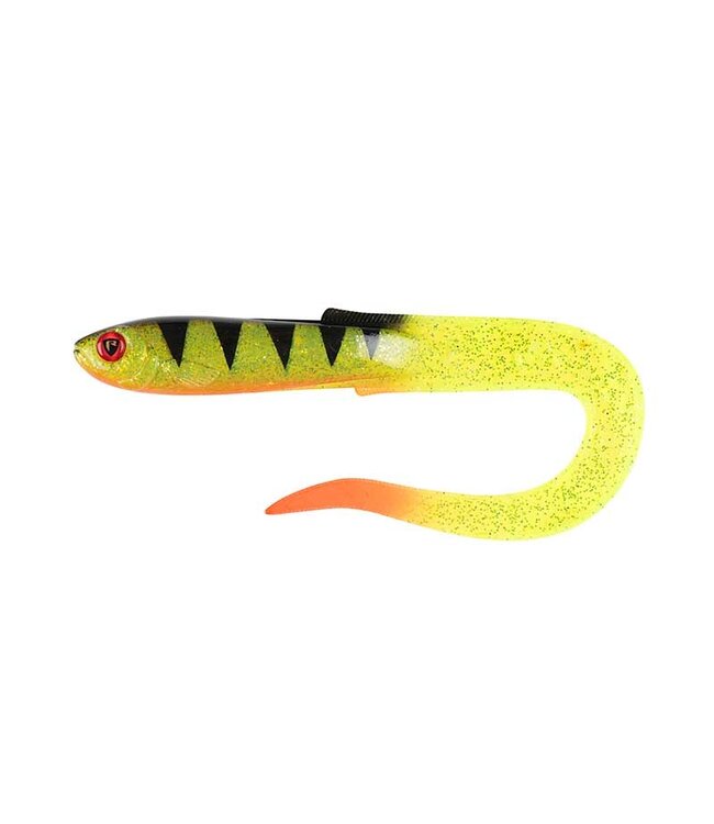 Fox Rage Slick Eel 21cm – Grand Leurre Souple Carnassier avec Action Curly Tail et Coloris UV