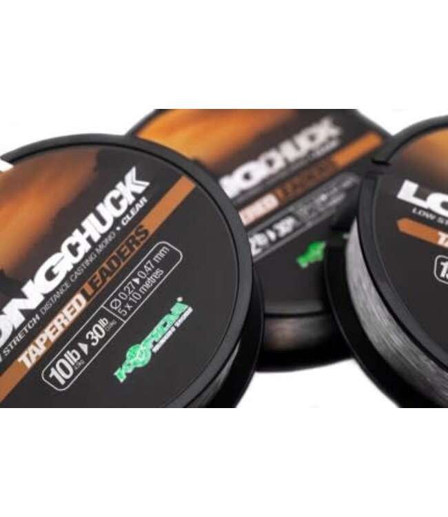 Korda Longchuck Tapered Leaders 15-30lb - 0.33-0.47mm (5x 10 meter)