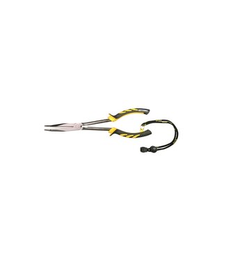Spro Extra Long Bent Nose Pliers Black Coated 28cm