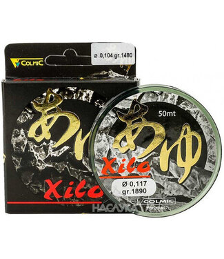 Colmic Xilo Nylon Bas de ligne 50 m – excellente résistance/diamètre pour pêche au coup (0,053–0,25 mm)