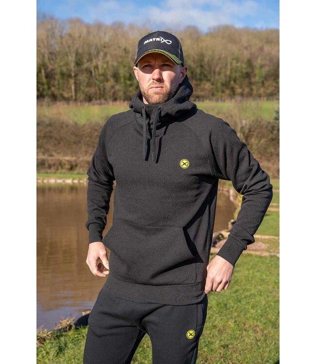 Matrix Sweat à Capuche Noir Marl