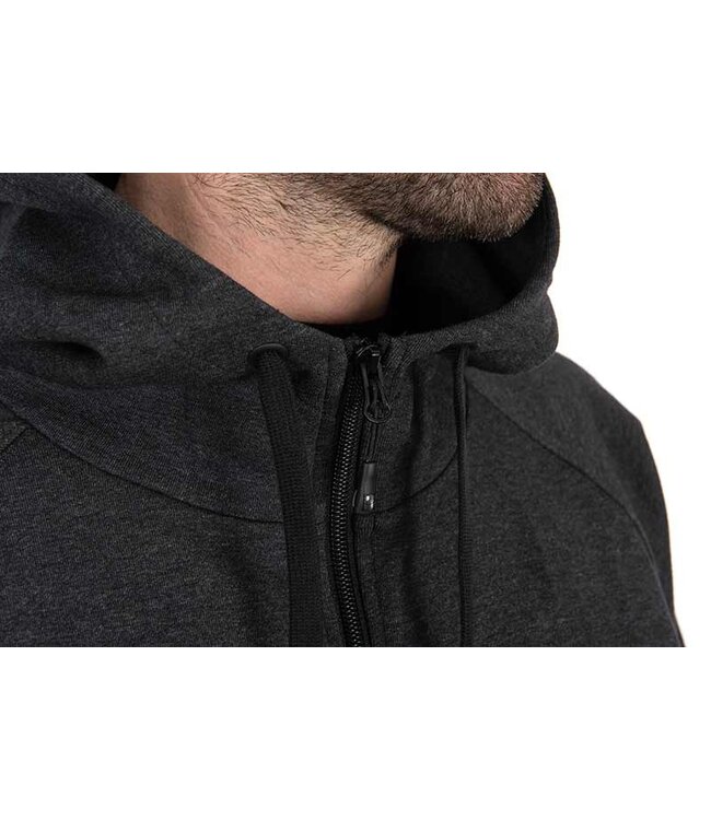 Matrix Charcoal Marl Zip Hoody