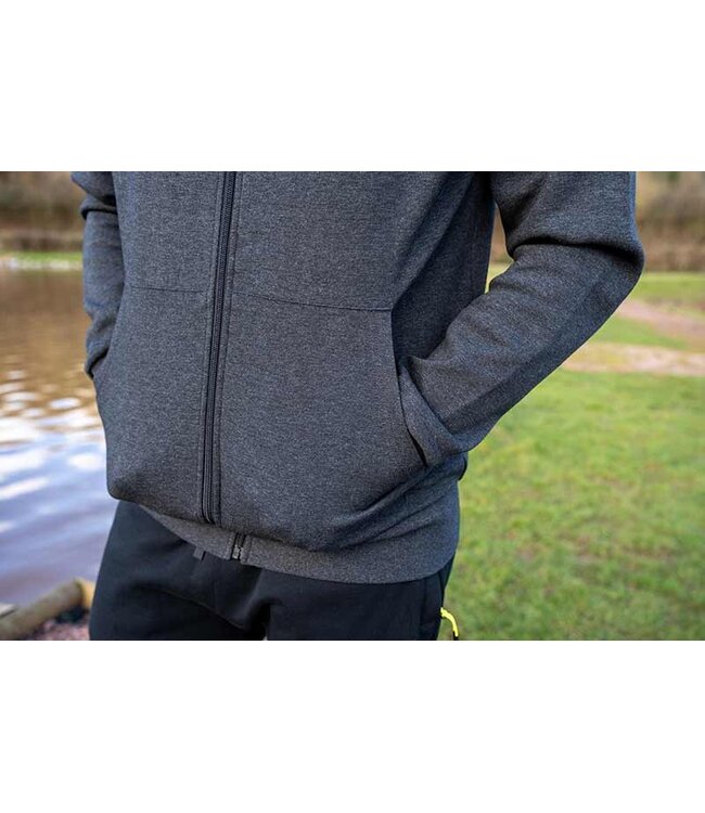 Matrix Charcoal Marl Zip Hoody