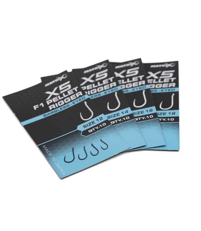 Matrix X5 F1 Pellet Rigger Eyed-Barbless (10 pcs)
