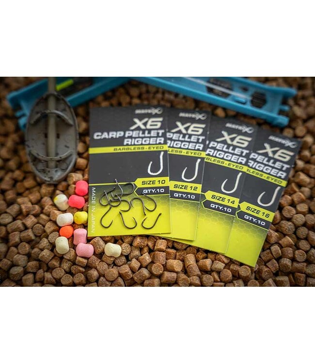 Matrix X6 Carp Pellet Rigger Oeillet-Sans Ardillon(10 pcs)