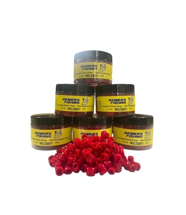 Reniers Fishing Rote Pasta-Ringe 100gr 8mm