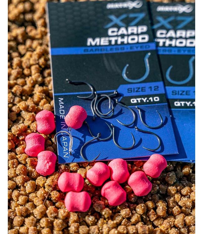 Matrix X7 Carp Method Eyed-Barbless (10 pcs)