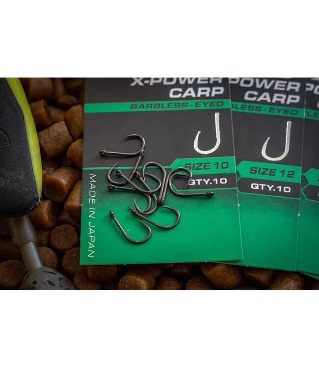 Matrix X8 X-Power Carp Eyed-Barbless (10 pcs)