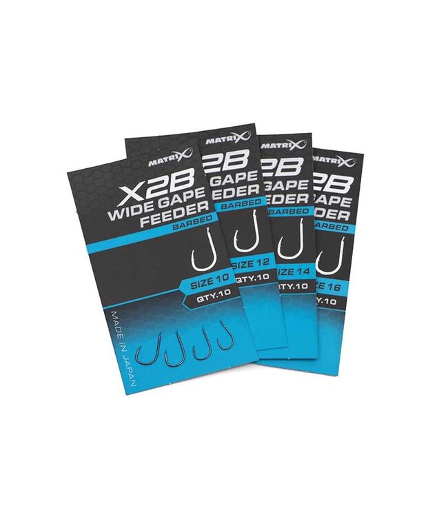 Matrix X2B Wide Gape Feeder Spade-Barbed (10 pcs)