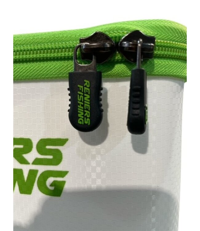 Reniers Fishing Weiße EVA-Tasche mit Belüftung für Köder und Zubehör.