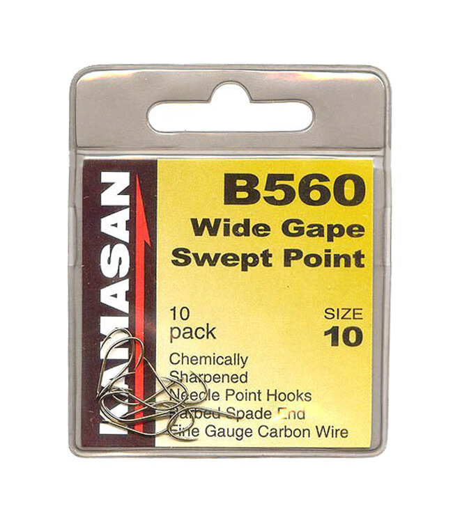 Kamasan B560 Wide Gape Swept Point Spade-Barbed (25 pcs)