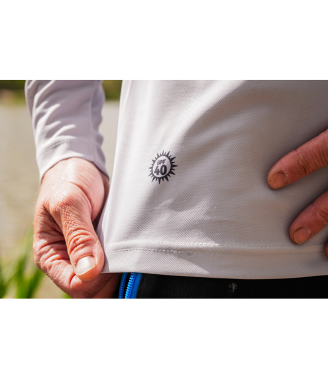 Preston T-shirt Solaire Preston Gris Performance UPF-40 (2025)