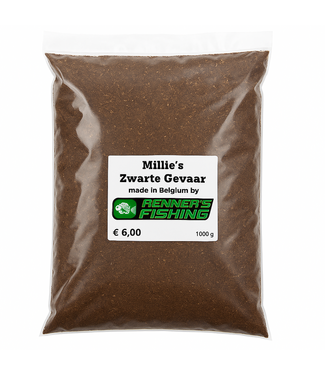 Reniers Fishing Mille’s Zwarte Gevaar 2kg – Donker Brasemvoer voor Kanaal, Vijver en Stromend Water