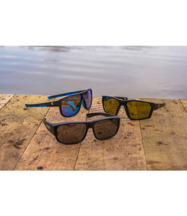 Preston Absolute Wrap Sunglasses - Amber Brown Lens