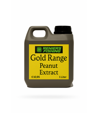 Reniers Fishing Gold Range Peanut Extract 1 Liter – Dik Pinda Extract voor Karperaas