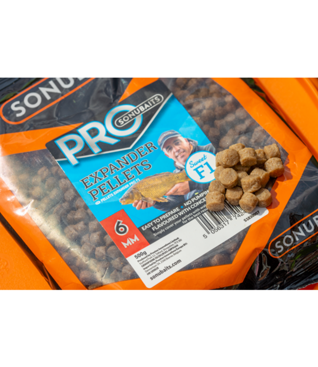 Sonubaits F1 Pro Expander Pellets 500g – Zinkende Sweet F1 Expander Pellets voor Vaste Stok, Commercials en F1-Visserij