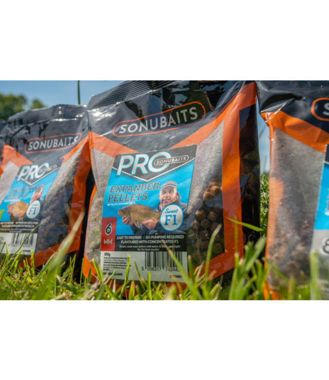 Sonubaits F1 Pro Expander Pellets 500g – Zinkende Sweet F1 Expander Pellets voor Vaste Stok, Commercials en F1-Visserij