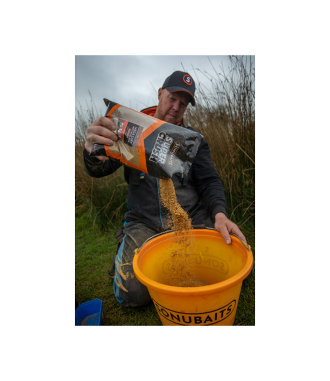 Sonubaits Super Crush Mega Carp Method Mix 2kg – Amorce Grossière Fishmeal Pellet pour Method Feeder, Bordure et Gros Poissons