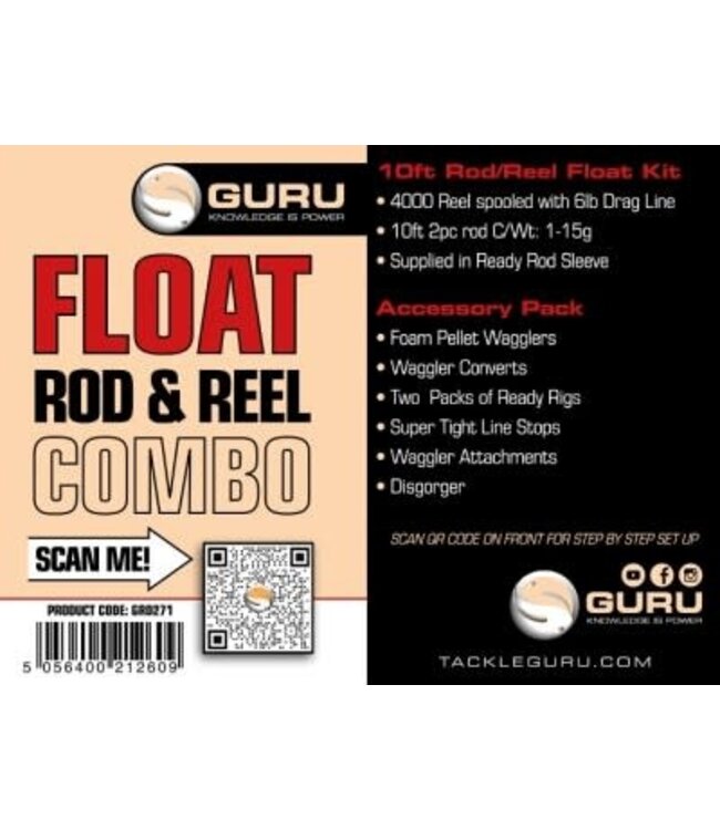 Guru Combo Float Rod 10ft & Reel