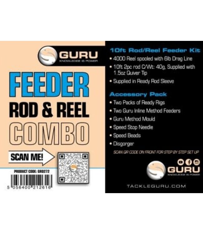 Guru Combo Feeder Rod 10ft & Reel