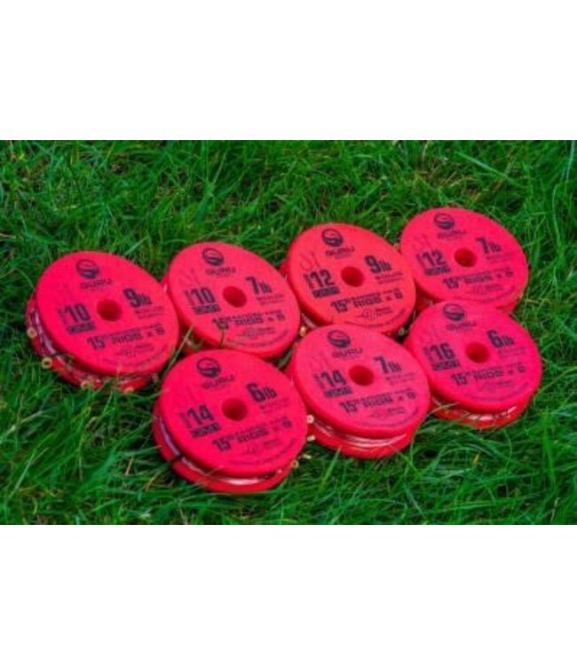 Guru Base de Ligne 15" QM1 Bait Band Rigs (8 pcs)