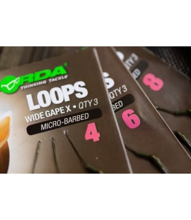 Korda Loops Wide Gape X Micro-Ardillon(3 pcs)