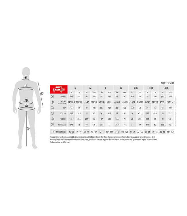 Fox Rage Rage Winter Suit