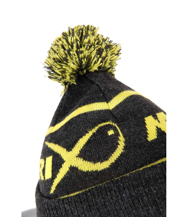 Matrix Lime & Grey Bobble Hat