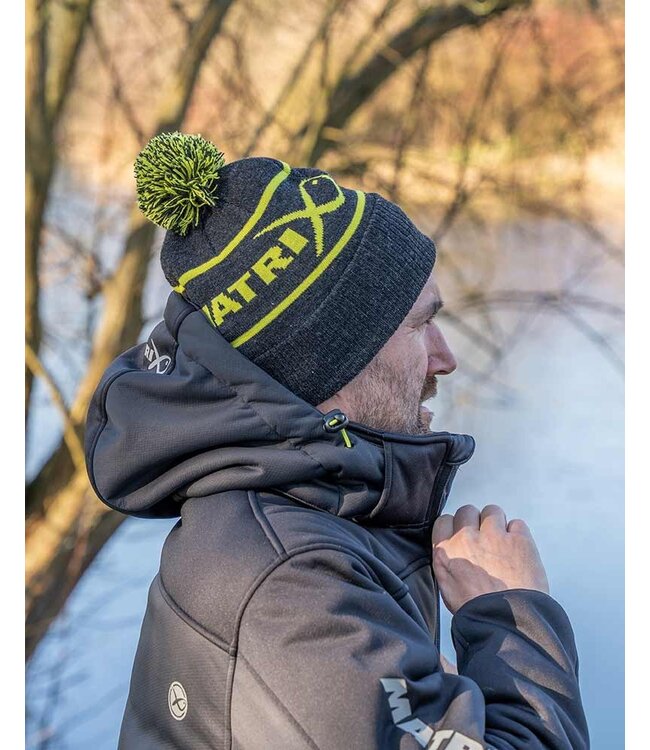 Matrix Bonnet Bobble Lime & Gris