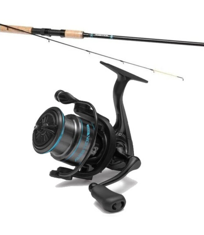 Zebco Ensemble Feeder Amibition + Ambition Moulinet (avec ligne)