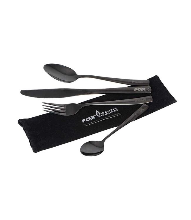 Fox Cookware Black Stainless Cutlery Set