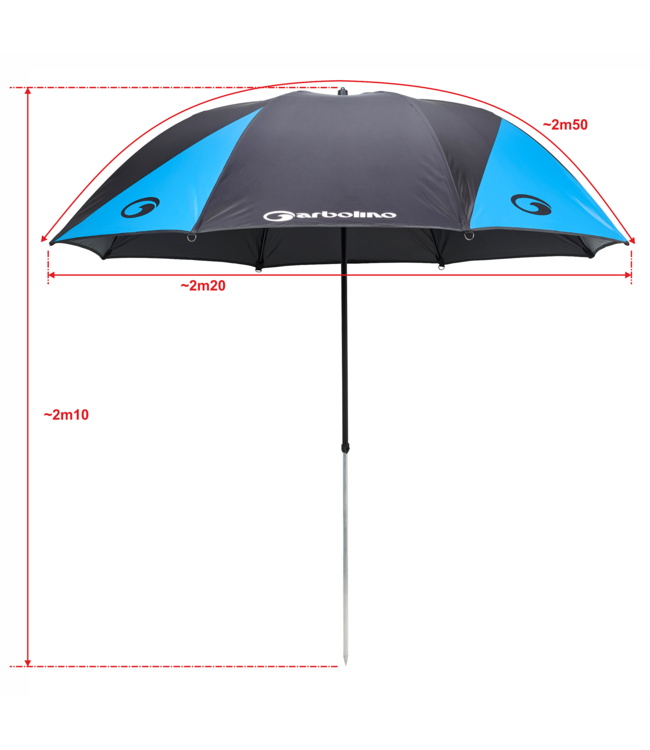 Garbolino Parapluie Squadra Competition 2.50m