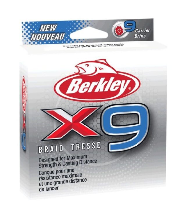 Berkley X9 Braid Tresse Flame Green (150m)