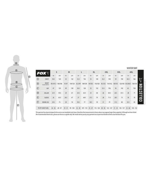 Fox Carp Winter Suit Xxlarge