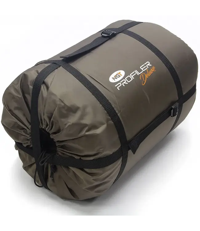 NGT Deluxe Sleeping Bag 5 Season Sac De Couchage 215x93cm Doublure Polaire Thermique