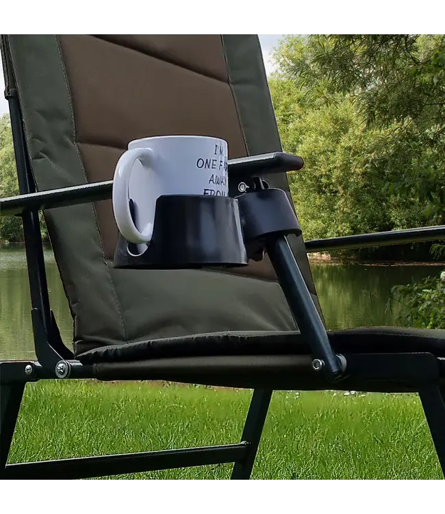 NGT  Drink Holder 3 in 1 Getraenkehalter Mit 360 Grad Klemme Fuer Angelstuhl Bedchair Und Sitzkiste