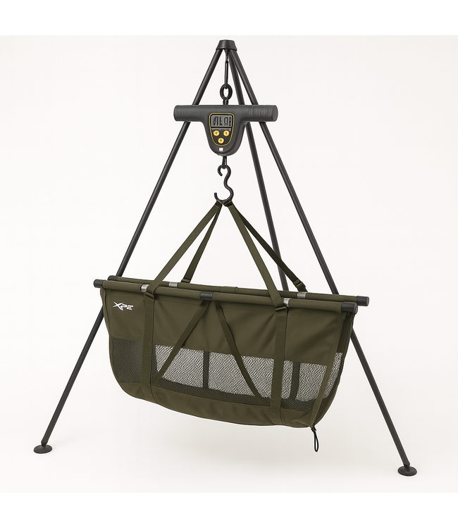 NGT Luxus Waageset Flotation Sling Tripod Und Digitale Waage 50kg