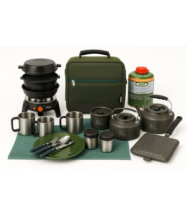 NGT Set Luxe Cooking Et Dinner NGT Station De Cuisson Toastie Kit Cuisine Outdoor Et Set Couverts