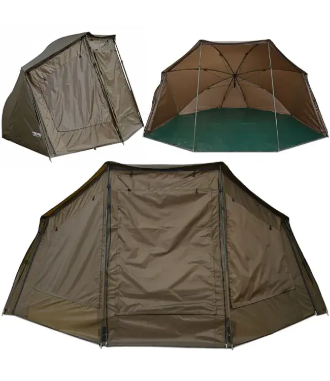 NGT XPR Shelter 60 Zoll Brolly Mit Frontpanel Bodenplane Und Sturmstangen