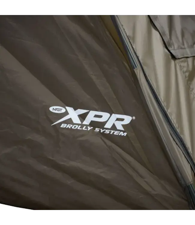 NGT XPR Shelter 60 pouces Brolly Avec Façade Tapis De Sol Et Piquets Anti Tempête