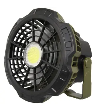 NGT XL Fan USB Oplaadbare Bivvy Ventilator met Lamp & Powerbank