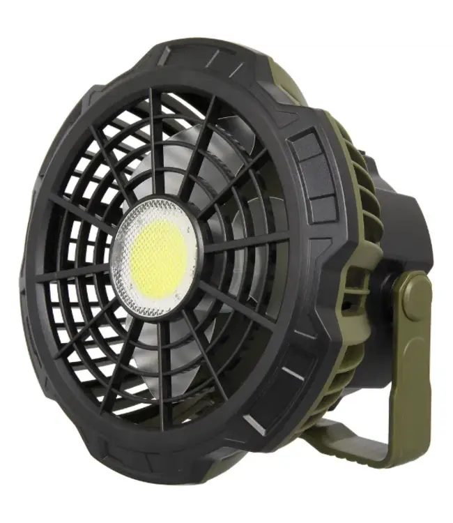 NGT XL Fan USB Oplaadbare Bivvy Ventilator met Lamp & Powerbank