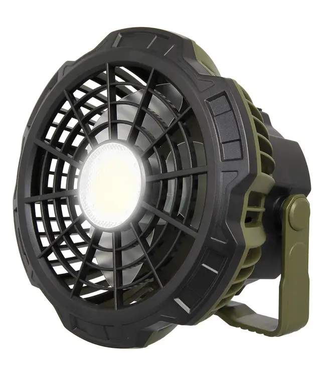 NGT XL Fan USB Wiederaufladbarer Bivvy Ventilator mit Licht & Powerbank