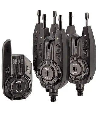 NGT XT-3 3pc Funk-Bissanzeiger Set mit Receiver 400m – Lautstärke/Ton/Sensibilität einstellbar