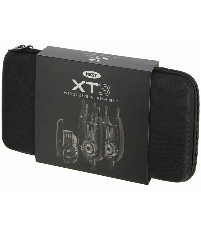 NGT XT-3 3pc Set Détecteurs de Touche Sans Fil avec Récepteur 400 m – Volume/Tonalité/Sensibilité réglables