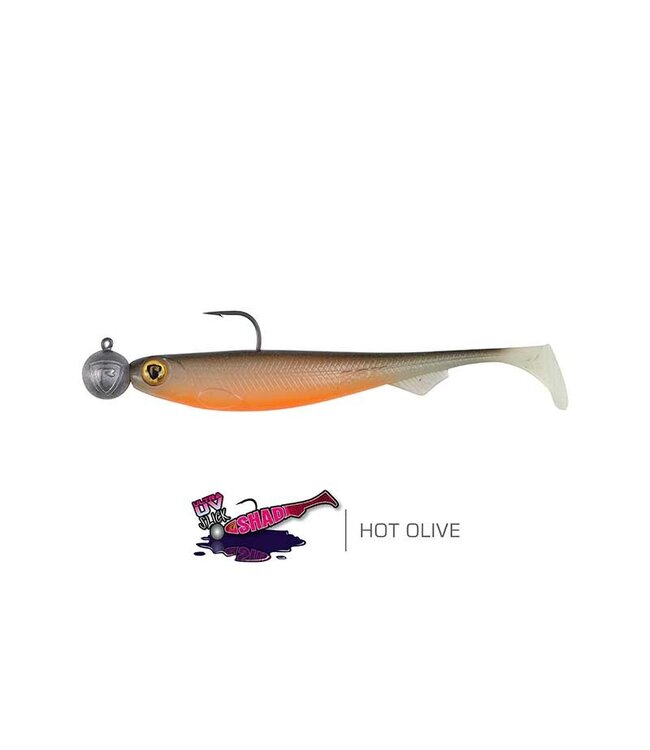 Fox Rage Loaded Ultra UV Slick Shad 13cm - l'Hameçon 4/0 - 15g (1 pc)