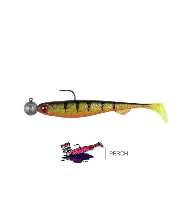 Fox Rage Loaded Ultra UV Slick Shad 13cm - l'Hameçon 4/0 - 15g (1 pc)